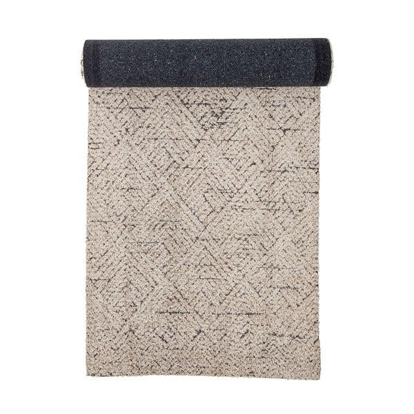 Krēmkrāsas celiņa paklājs no kokvilnas maisījuma 75x245 cm Saxo – Bloomingville-image-4