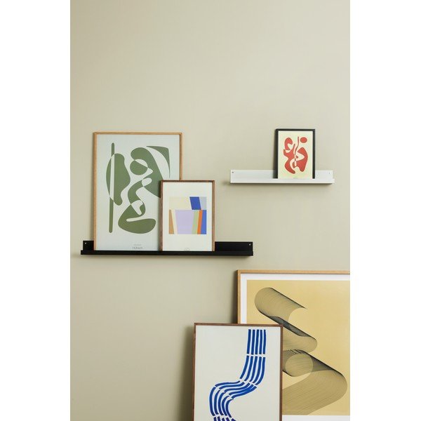 Gaiši pelēks metāla sienas plaukts bildēm 60 cm Care – Hübsch-image-2