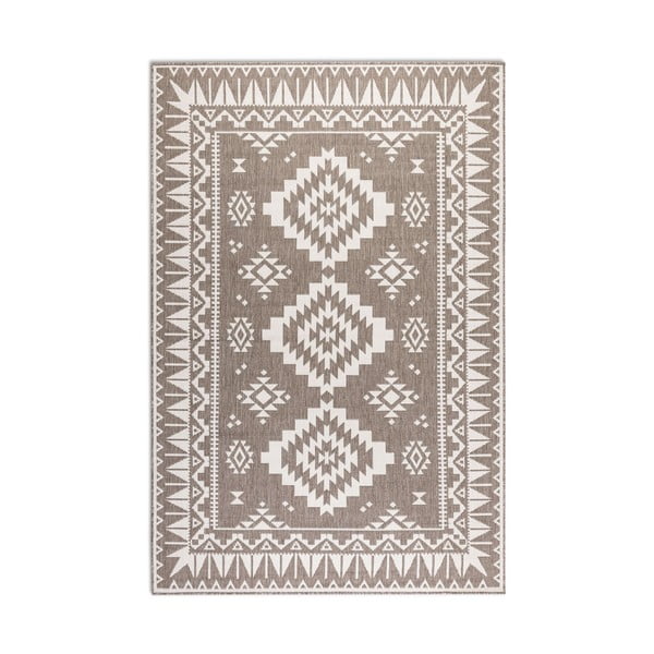 Brūns/krēmkrāsas āra paklājs 80x150 cm Gemini – Elle Decoration-image-2