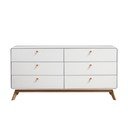 Balta zema kumode 150x74 cm Caitlin – Støraa
