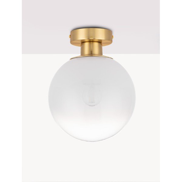 Balta/zelta krāsas stikla griestu lampa Vita – Nova Luce-image-2