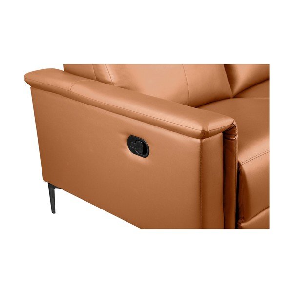Brūns dīvāns no ādas imitācijas 160 cm Lund – Støraa-image-4