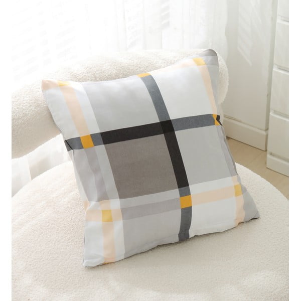 Brūna/krēmkrāsas vienvietīga gultas veļa no mikrosatīna 140x200 cm Henry – My House-image-3