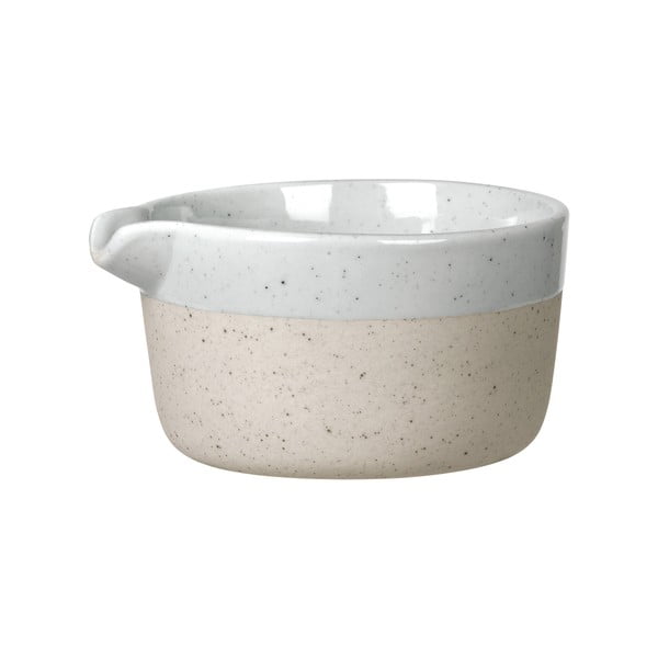 Gaiši pelēka/bēša keramikas piena krūze 150 ml Sablo – Blomus