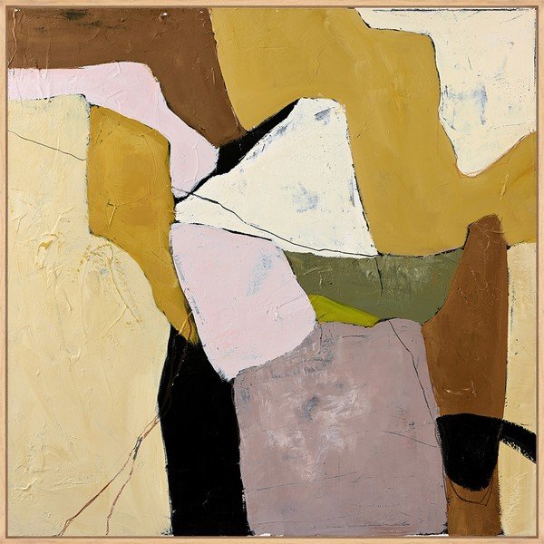 Ar rokām apgleznota glezna ar rāmi/uz audekla 101x101 cm Featured – Malerifabrikken