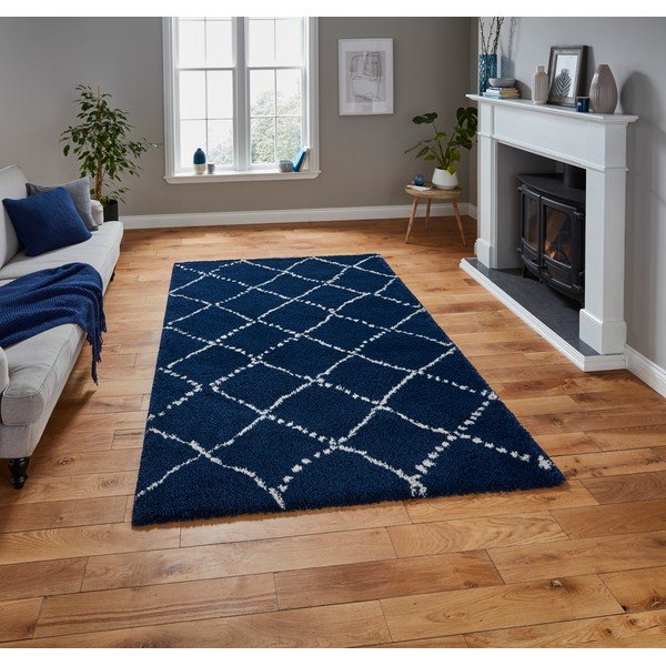 Tumši zils paklājs Think Rugs Royal Nomadic, 200 x 290 cm-image-1