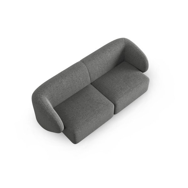 Pelēks dīvāns no šenila auduma 188 cm Paolo – Milo Casa-image-1