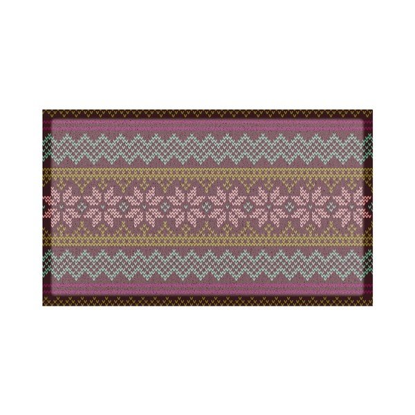 Pārstrādātas plastmasas kājslauķis 40x70 cm Fair Isle  – Artsy Doormats