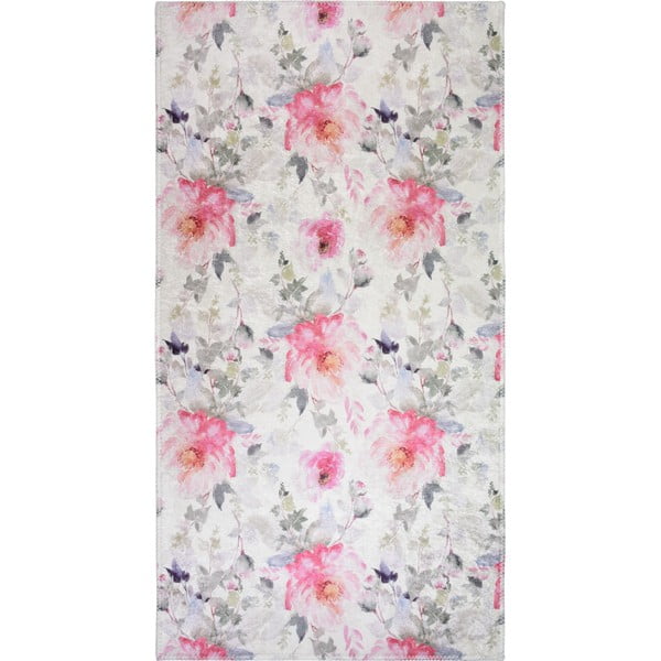 Rozā/ziloņkaula krāsas mazgājams paklājs 160x230 cm Pink Garden – Vitaus