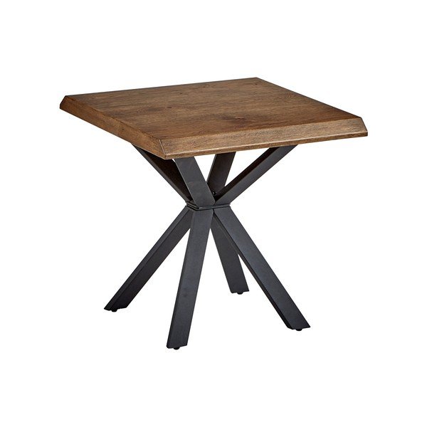 Sānu galdiņš ar ozolkoka imitācijas galda virsmu 60x60 cm Arno – Unique Furniture