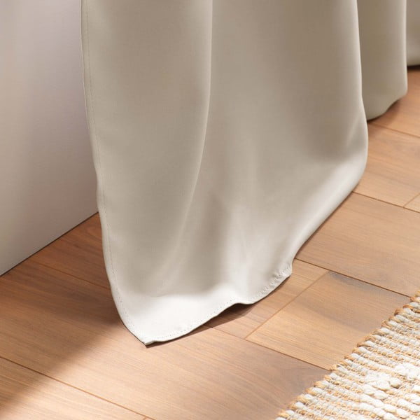 Krēmkrāsas gaismu necaurlaidīgs aizkars 135x280 cm Occult – douceur d'intérieur-image-4