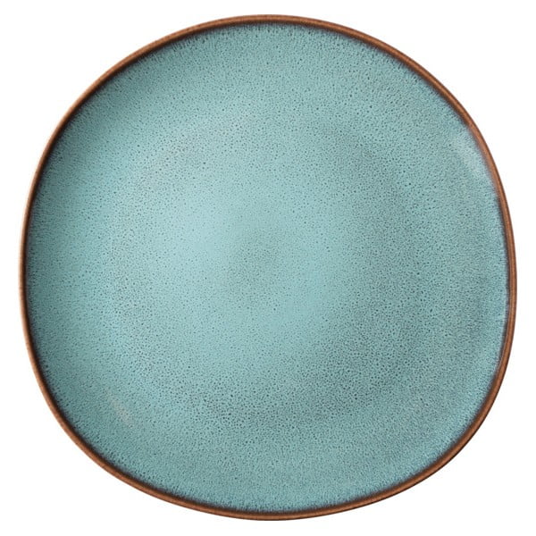 Zili brūns keramikas šķīvis Villeroy & Boch Like Lave, ø 28 cm