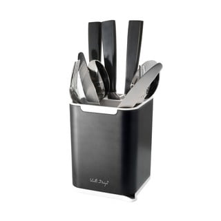 Melns galda piederumu statīvs Vialli Design Cutlery