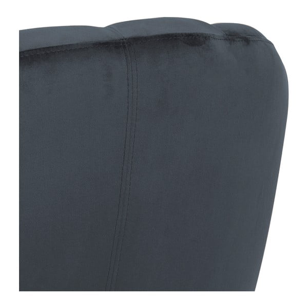 Tumši pelēks samta krēsls Actona Daniella-image-2