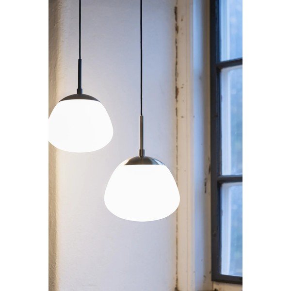Balta/melna stikla piekaramā lampa ø 18 cm Rise – Markslöjd-image-4