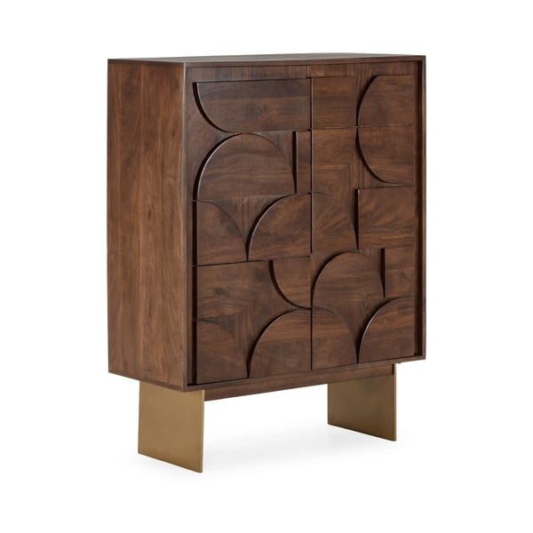 Brūns mango masīvkoka skapītis 90x120x40 cm Trisha – MOME-image-2