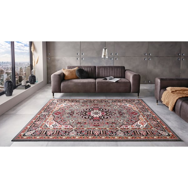 Pelēkbrūns paklājs Nouristan Skazar Isfahan, 80 x 150 cm-image-1