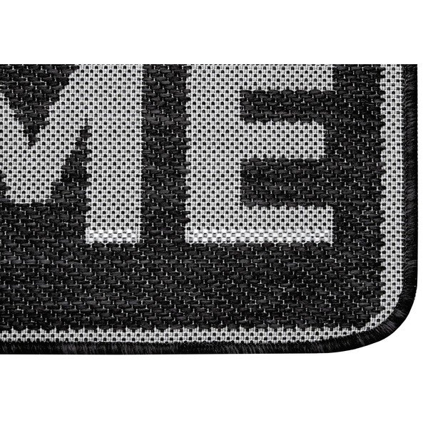 Antracīta pelēks durvju paklājs Hanse Home Weave Smiley Welcome, 50 x 80 cm-image-1