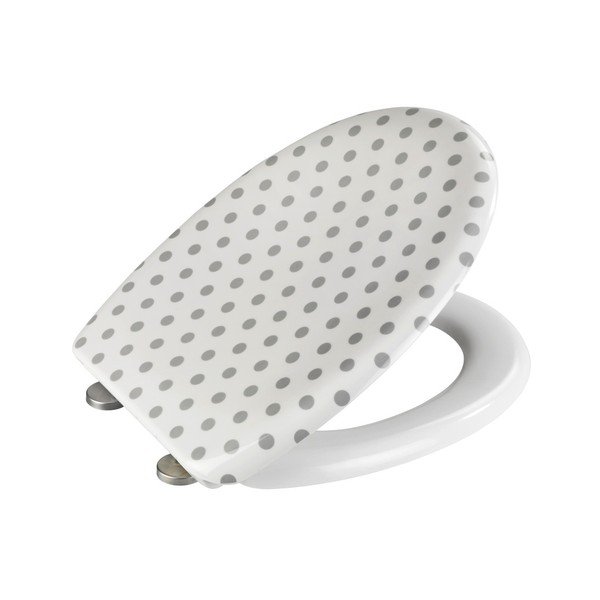 Viegli aizverams tualetes poda sēdeklis Wenko Punto, 45 x 38 cm-image-1