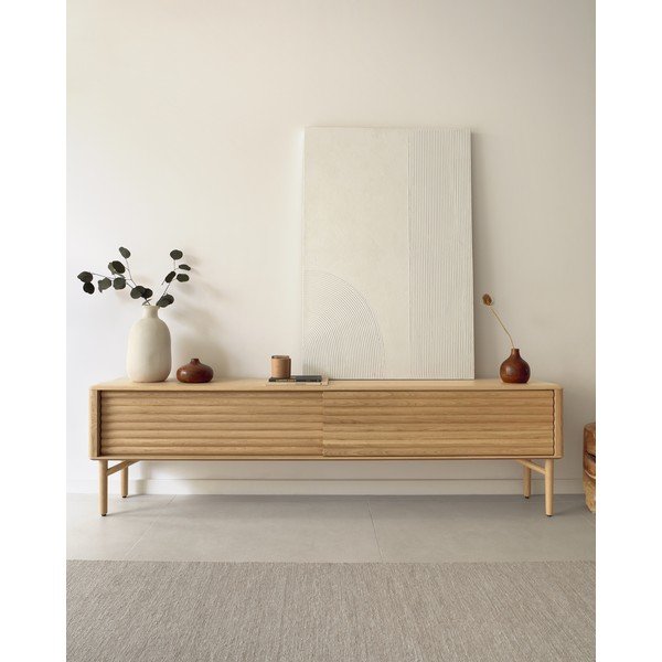 Vāze no akācijas koka Kave Home Tyara, augstums 10 cm-image-4