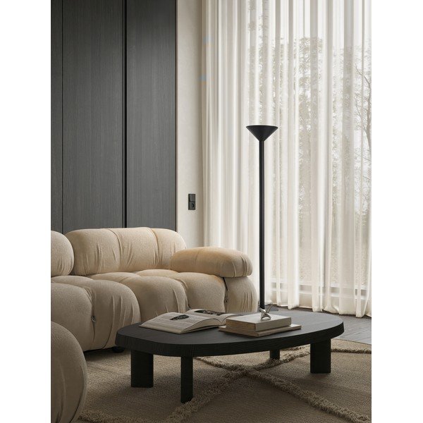 Matēti melna metāla stāvlampa (augstums 165 cm) Tazu – Nova Luce-image-1