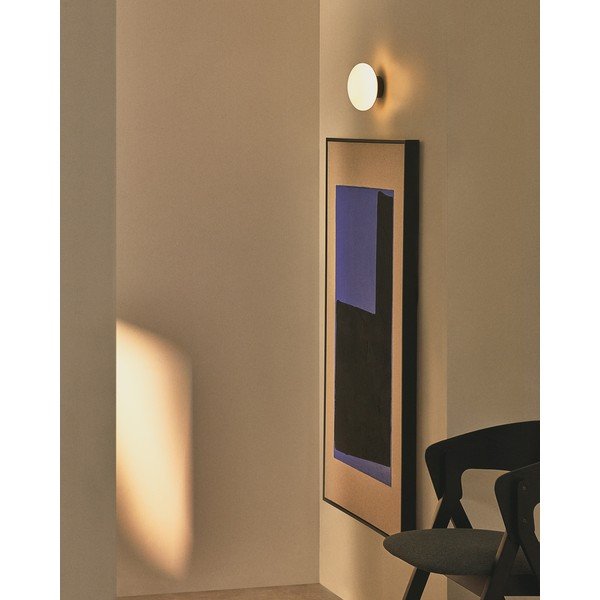 Balta/melna sienas lampa ø 15 cm Bamila – Kave Home-image-4