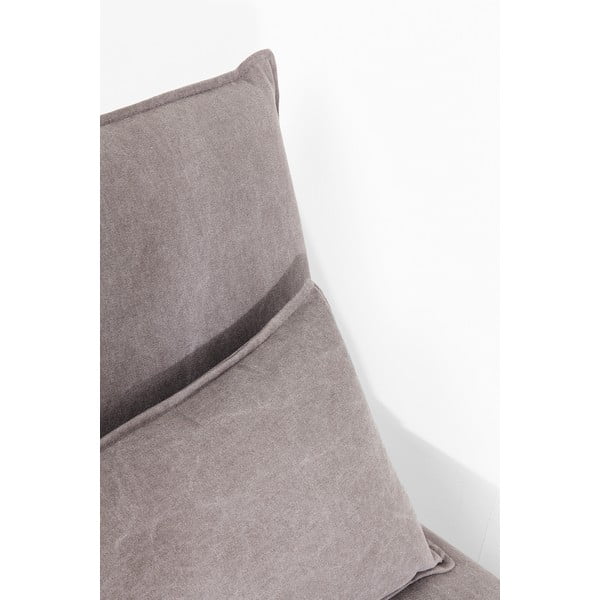 Kare Design Cornwall pelēks atpūtas krēsls-image-4