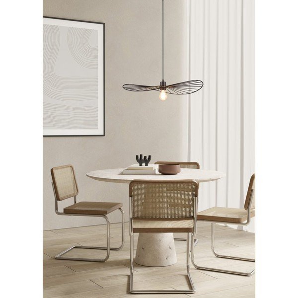 Matēti melna piekaramā lampa ø 60 cm Chapeau – Reality-image-1