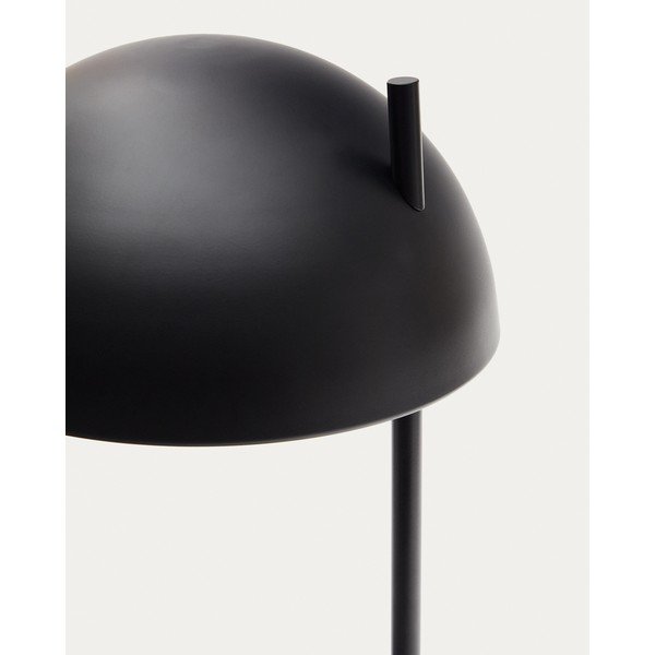 Melna/dabīga toņa stāvlampa ar metāla abažūru (augstums 150 cm) Catlar – Kave Home-image-3