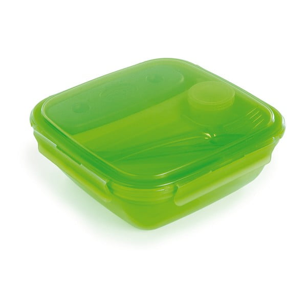 Zaļa pusdienu kaste ar galda piederumiem un dzesētāju Snips Lunch, 1,5 l-image-2