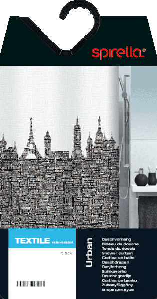 Dušas aizkars 180x200 cm Urban – Spirella-image-3