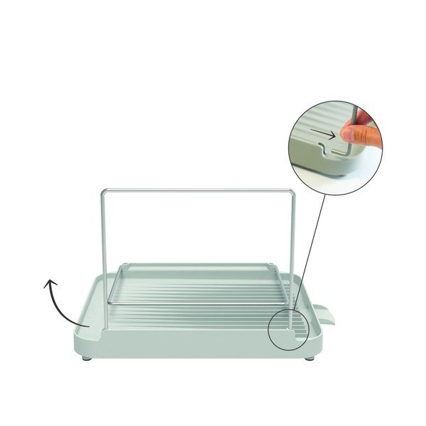 Pelēks divu līmeņu trauku žāvētājs Duo – Joseph Joseph-image-3
