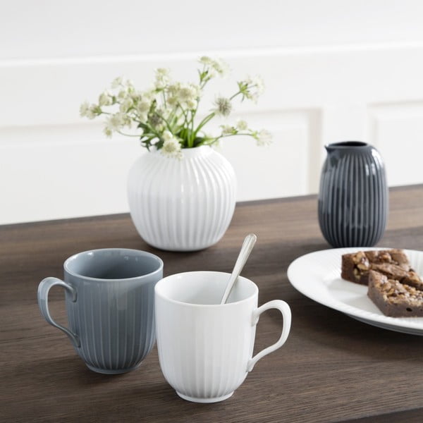 Balta porcelāna krūze Kähler Design Hammershoi, 330 ml-image-1