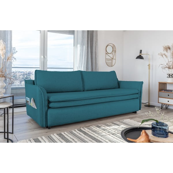 Tirkīza zils trīsvietīgs izlaižams dīvāns Miuform Charming Charlie-image-4