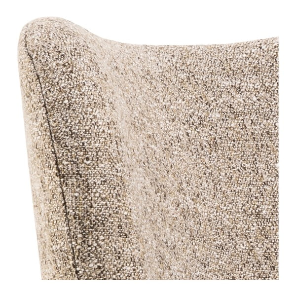 Bēšs atpūtas krēsls no buklē auduma Elmont – Actona-image-4