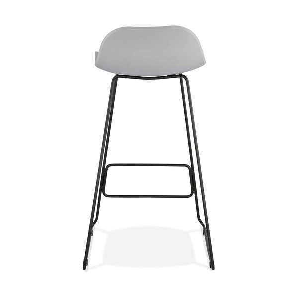 Pelēks bāra krēsls ar melnām kājām Kokoon Slade, sēdekļa augstums 76 cm-image-4