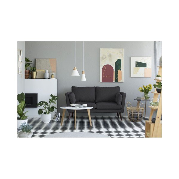 Tumši pelēks divvietīgs dīvāns Mazzini Sofas Elena-image-2