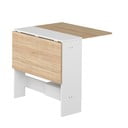 Izvelkams ēdamgalds ar ozolkoka imitācijas galda virsmu 76x28 cm Papillon – TemaHome
