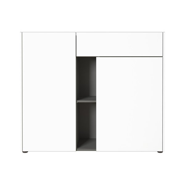 Balta kumode Germania Veluva, platums 112 cm