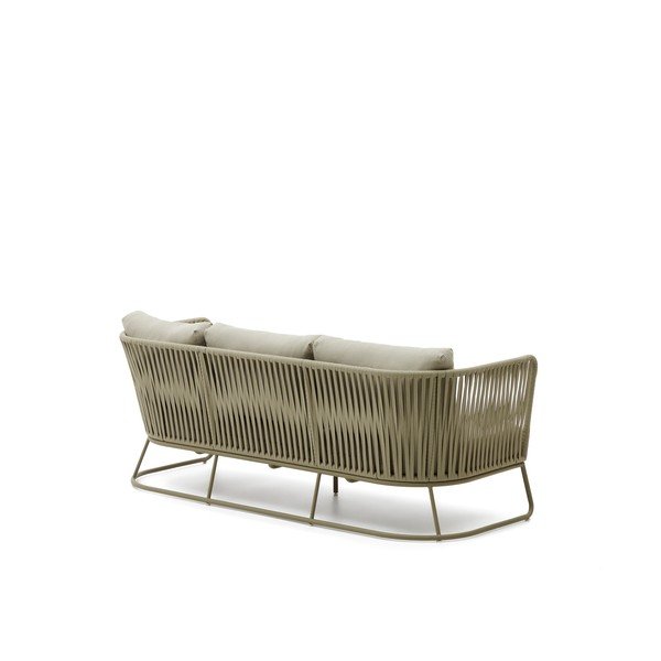 Haki tērauda dārza dīvāns Saconca – Kave Home-image-2