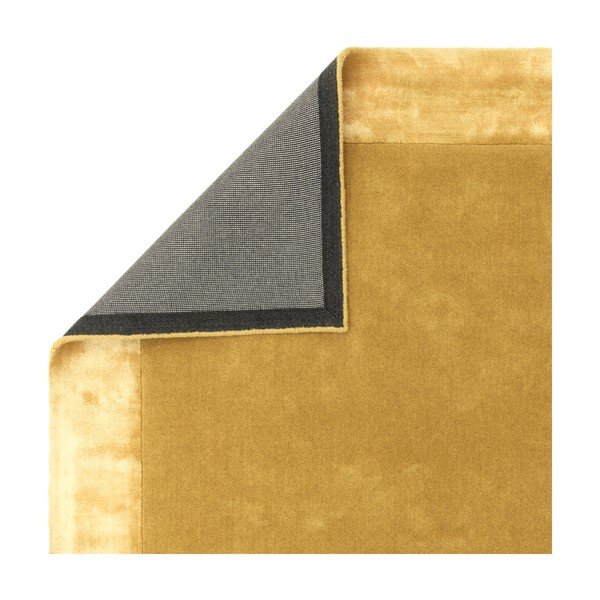 Okera dzeltens ar rokām darināts paklājs no vilnas maisījuma 160x230 cm Ascot – Asiatic Carpets-image-3
