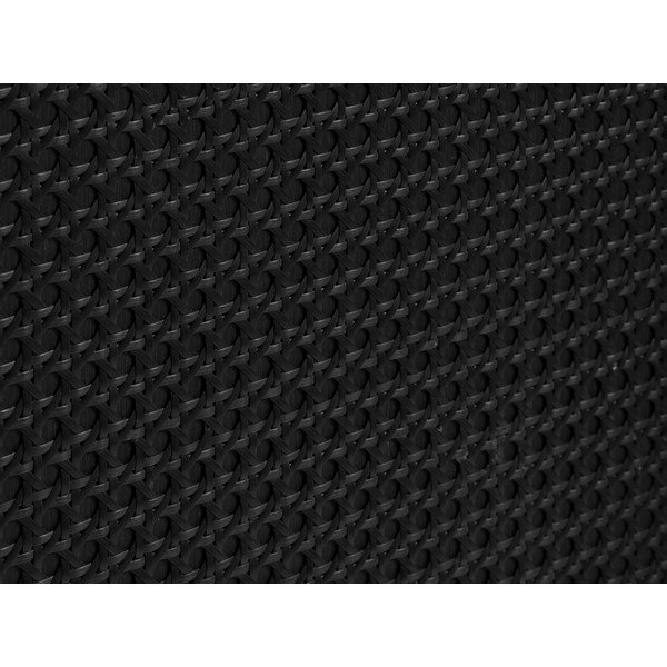 Melna zema kumode no ozolkoka imitācijas 140x80 cm Pensacola – Unique Furniture-image-4