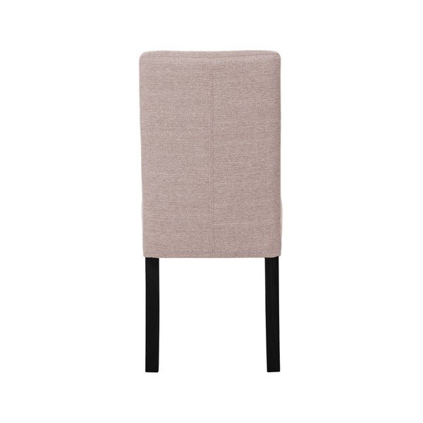 Pulverrozā krēsls ar melnām dižskābarža koka kājām Ted Lapidus Maison Tonka-image-4