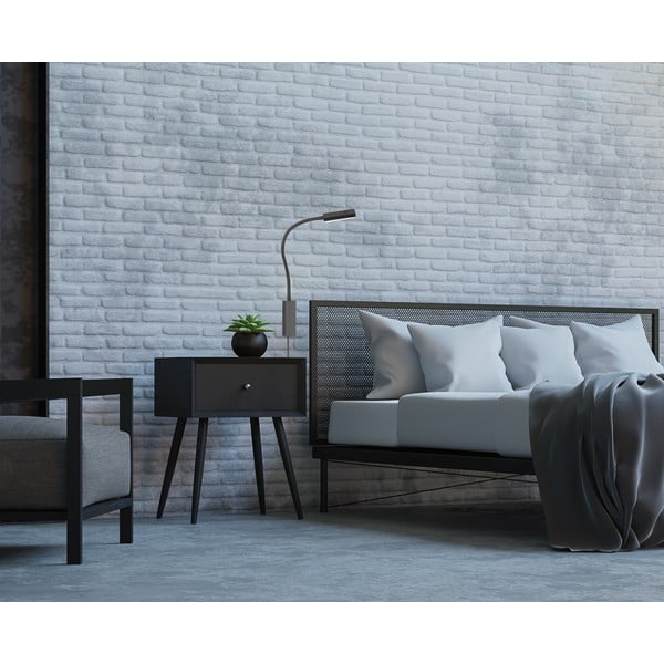 Melna metāla LED prožektora tipa lampa ar regulējamu spilgtumu Raik – Fischer & Honsel-image-1