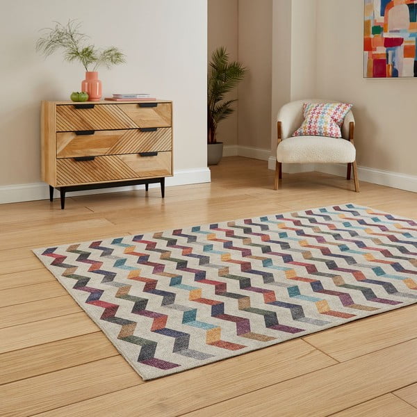 Mazgājams paklājs 152x230 cm Coral Multi – Think Rugs-image-2