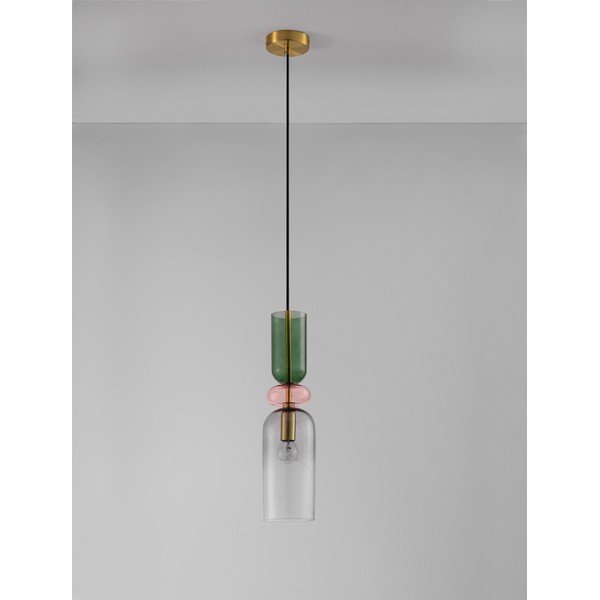 Zelta krāsas stikla piekaramā lampa ø 11 cm Murano – Nova Luce-image-2