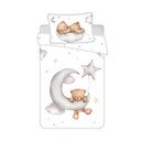 Kokvilnas bērnu gultas veļa bērnu gultiņai 100x135 cm Teddy "Moon" – Jerry Fabrics