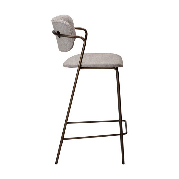 Pelēks bāra krēsls (sēdekļa augstums 67,5 cm) Zed – DAN-FORM Denmark-image-3