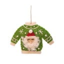 Tekstila ar rokām izgatavots Ziemassvētku eglītes rotājums 12 cm Santa Jumper – Sass & Belle