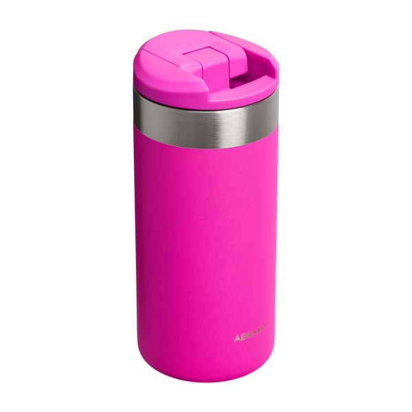 Rozā nerūsējošā tērauda termokrūze 350 ml AeroLight™ Transit Mug Violet Blossom – Stanley-image-1